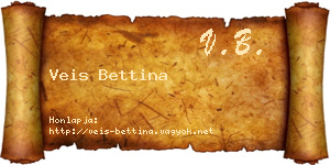 Veis Bettina névjegykártya